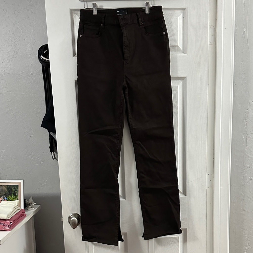 ASOS Brown Straight Leg Pants